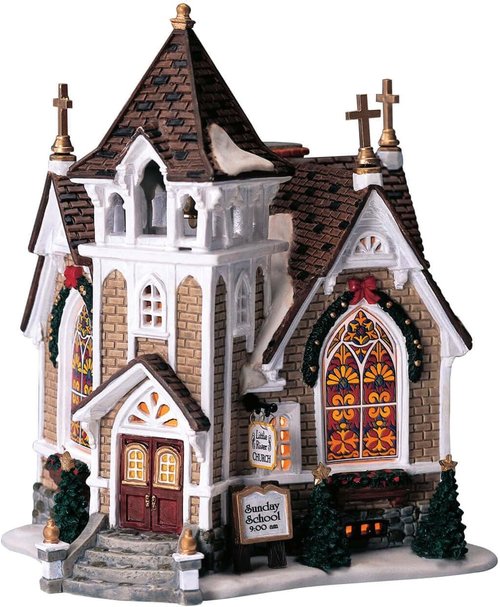 Lemax Christmas Village Little River Church - Battery Operated LED Decoration | 45069