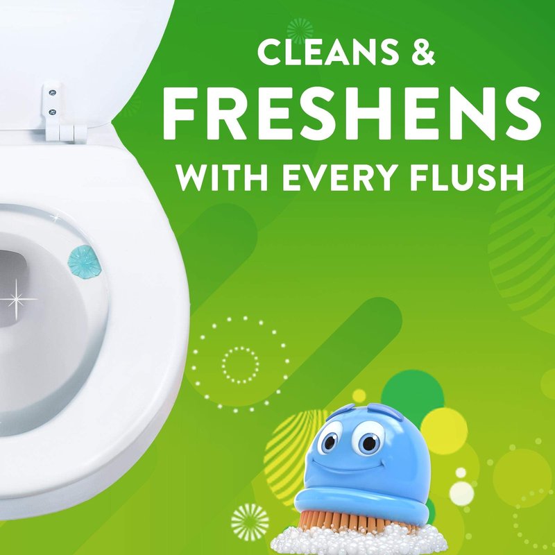 Scrubbing Bubbles Fresh Gel Toilet Cleaning Stamp Refill Value Pack, Rainshower, 24 Stamps, 2 Pack