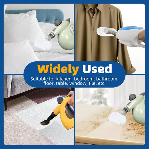 LOVECO Microfiber Cloths - 8 Pack for Handheld Steam Cleaners | Compatible with Bissell, PurSteam & Wagner