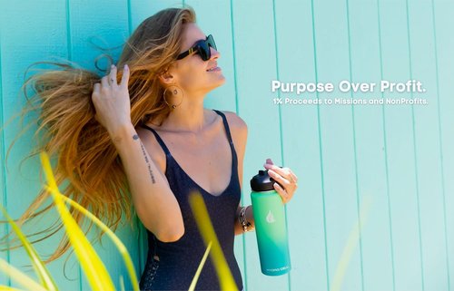 HYDRO CELL Stainless Steel Insulated Water Bottle - Versatile for Hot & Cold Drinks | Mint Green 24oz