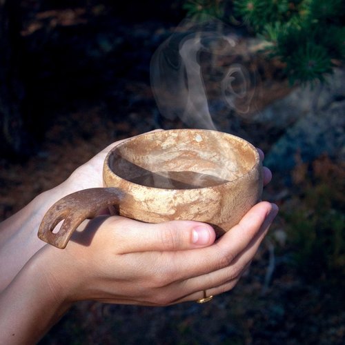Kupilka 37 Natural Fibre Outdoor Cup – 370ml Lightweight Eco-Friendly Camping Mug – Durable Scandinavian Design – Dishwasher Safe – Made in Finland
