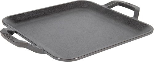 Lodge 11" Cast Iron Square Griddle - Superior Heat Retention for Indoor & Outdoor Cooking - Durable & Seasoned
