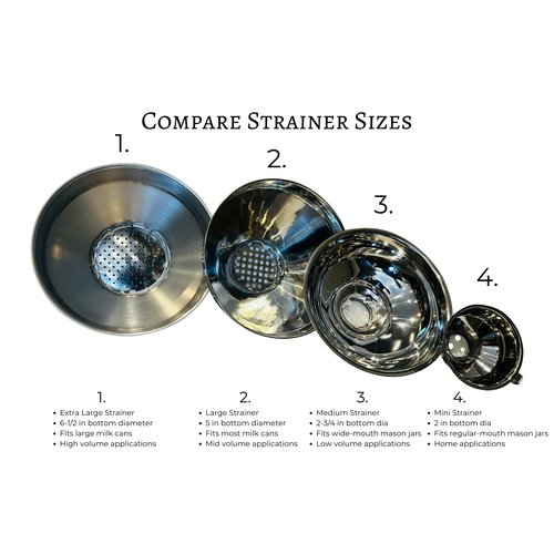 Medium Stainless Steel Strainer for Large Mouth Jars (Strainer Only)