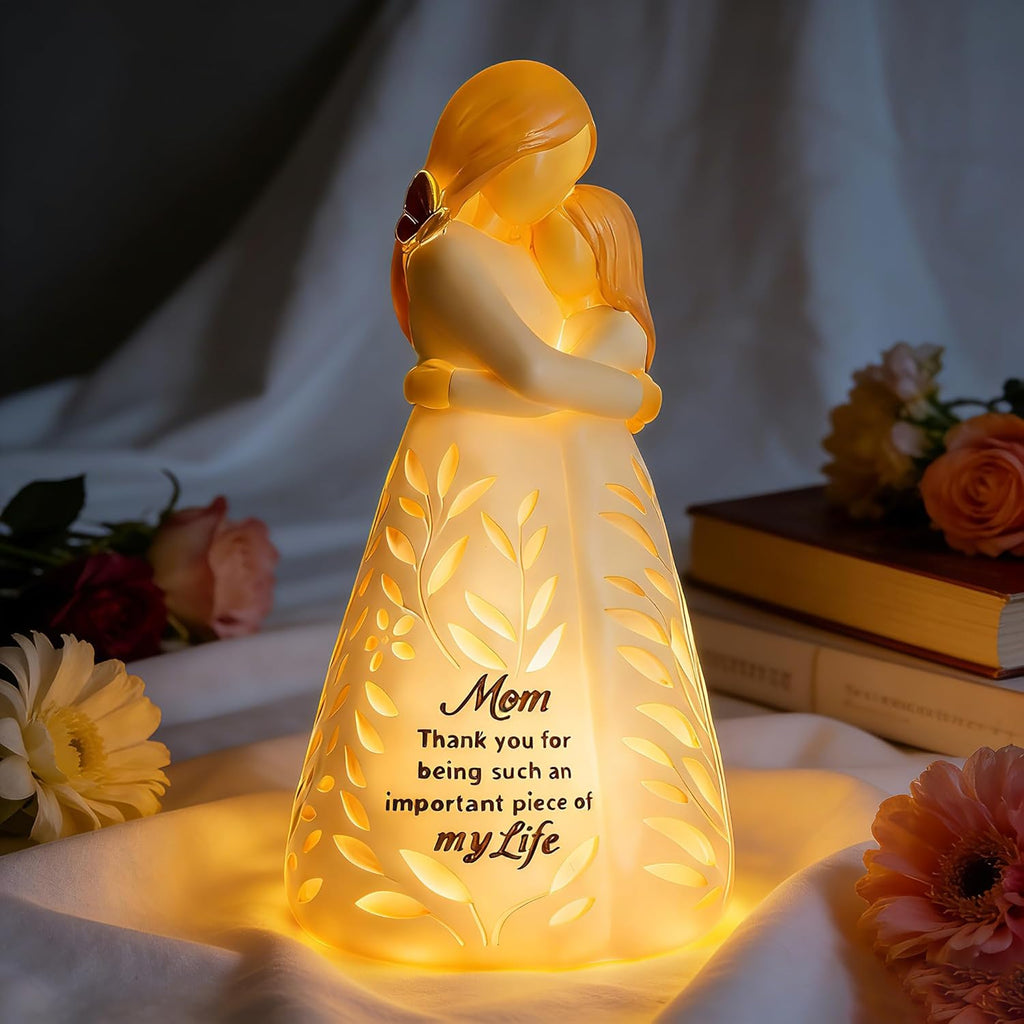 Regine Switzerland Mom Figurine Light - Remote Control Gift for Mother's Day, Birthday & Special Occasions