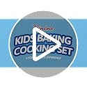 11-Piece Kids Baking and Cooking Set with Utensils and Cookbook