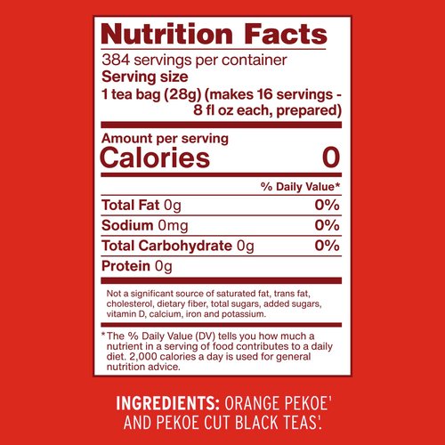 Luzianne Unsweetened Iced Tea Bags, Gallon Size, 24ct Box (Pack of 4)