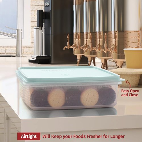 SIGNORA WARE Plastic Storage Container with Lid – 3L Cupcake Carrier – Leakproof Cookie Container Airtight – BPA-Free Plastic Container with Lid for Food Storage, Meal Prep, Leftovers, Cupcakes