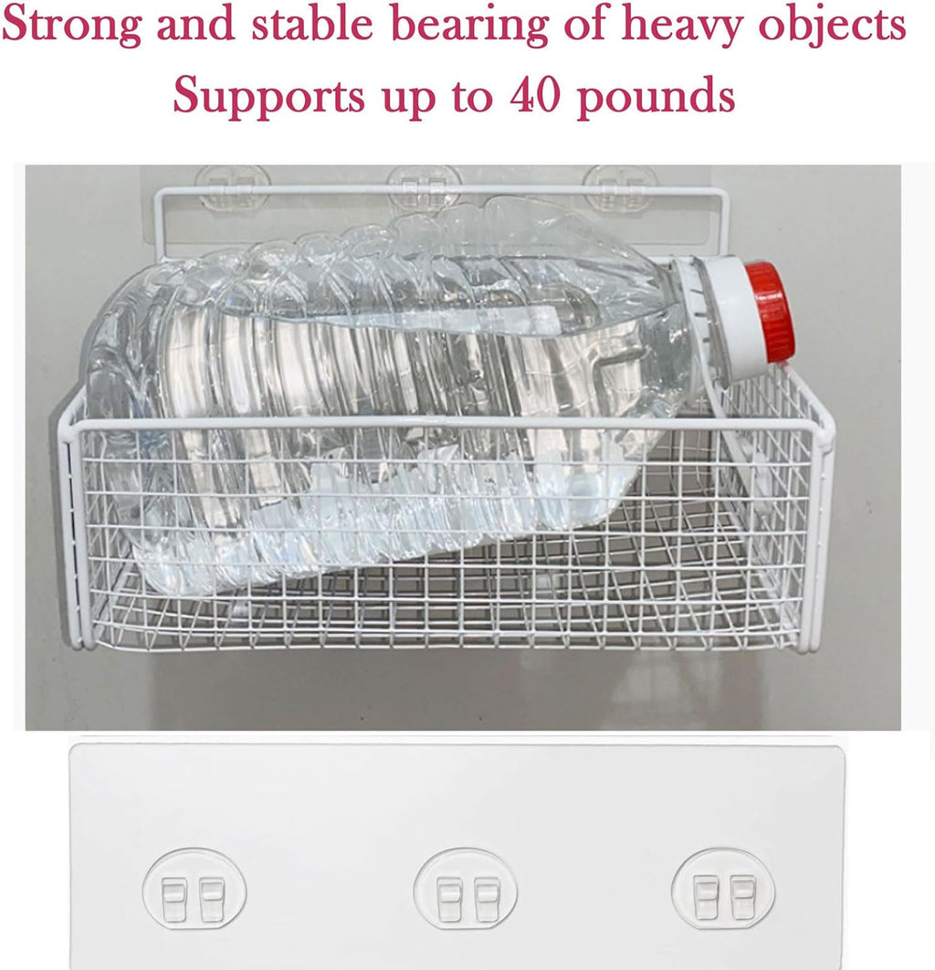 Skiennix Shower Caddy Adhesive Replacement - Strong Transparent Pads for Bathroom & Kitchen Storage