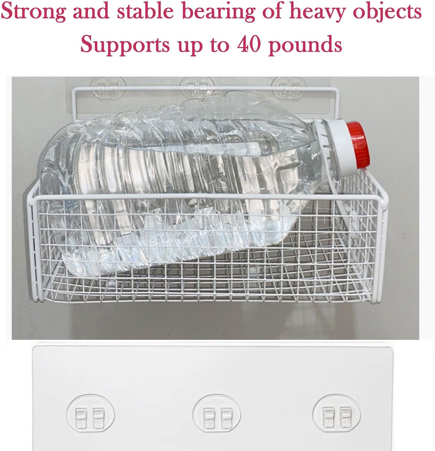 Skiennix Shower Caddy Adhesive Replacement - Strong Transparent Pads for Bathroom & Kitchen Storage