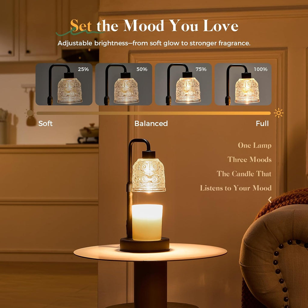 Skiennix Candle Warmer Lamp - Adjustable Height Wax Melt Warmer with Timer & Dimmer | Perfect Gift for Home Decor