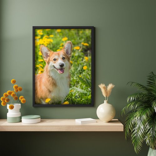 Custom Framed Poster Prints | Personalized Canvas Pictures for Wall - 12"x16" Black