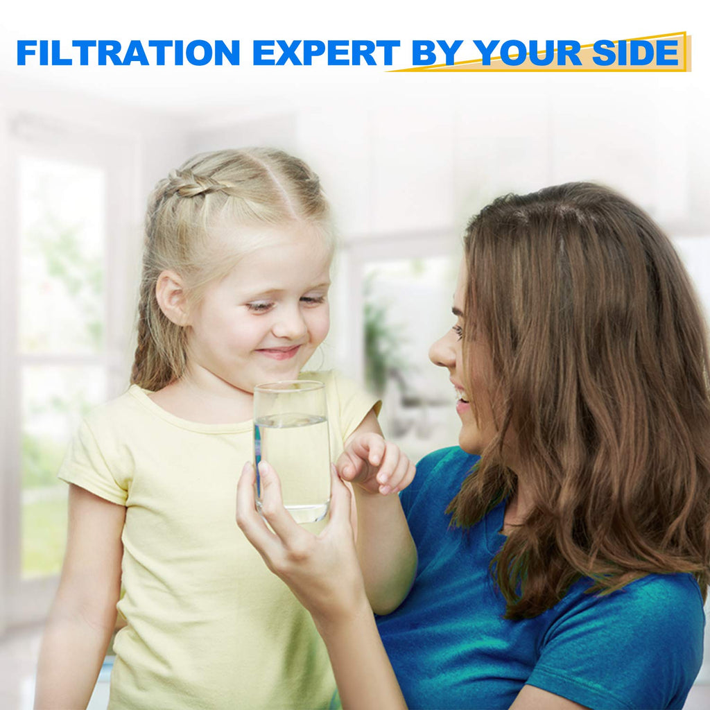 GOLDEN ICEPURE 5 Micron 10”4.5'' Whole House Sediment String Wound Water Filter Replacement filter for 84637, WPX5BB97P, PC10, 355214-45, 355215-45, WP10BB97P, WP5BB97P, 2PACK