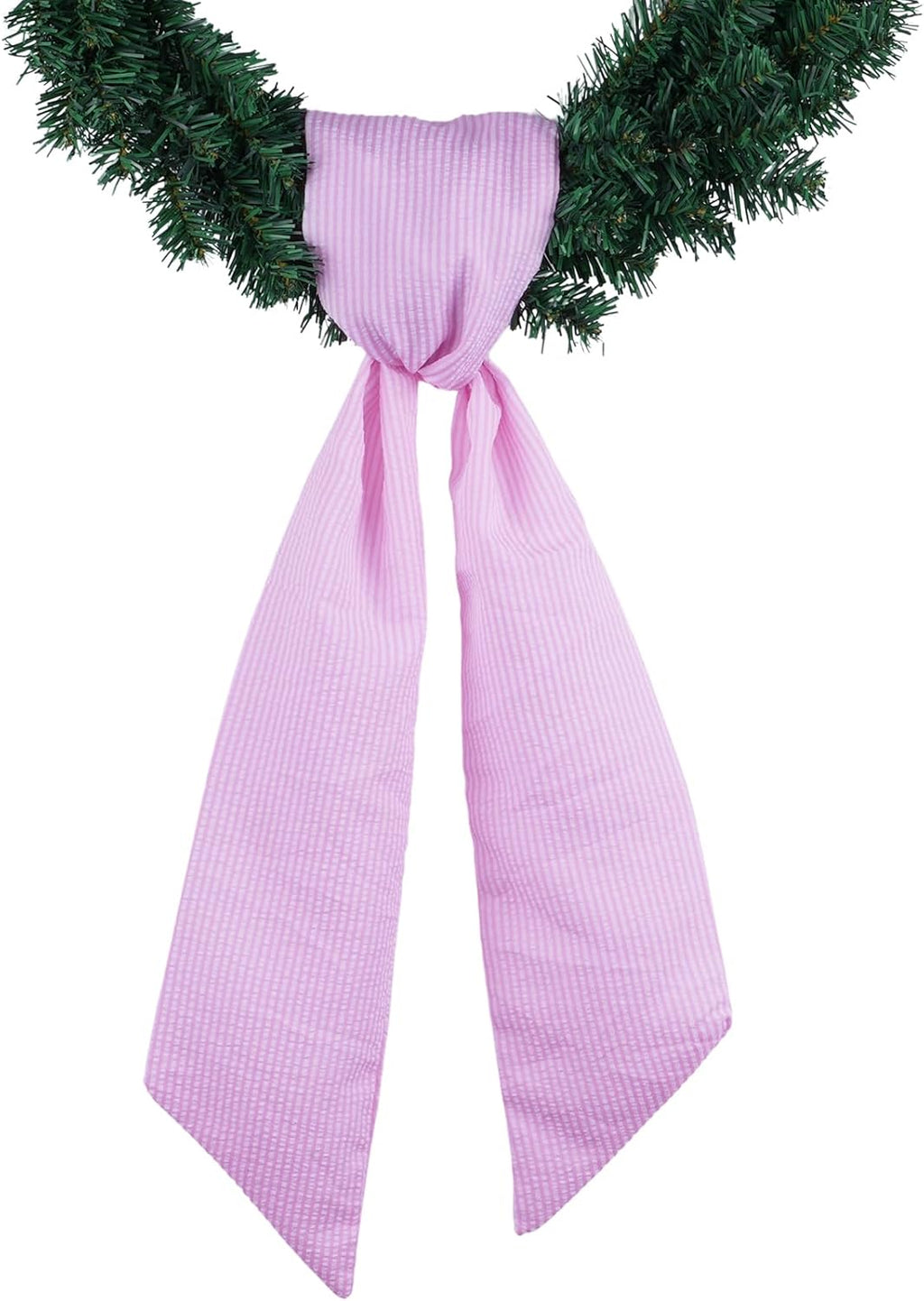 Pink Striped Wreath Sash by [Brand Name] - 5.12" Wide x 54.33" for Baby Shower & Spring Decor