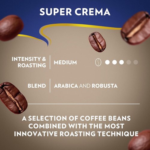 Lavazza Super Crema Ground Coffee - Medium Roast Arabica & Robusta Blend - 32 oz Bag