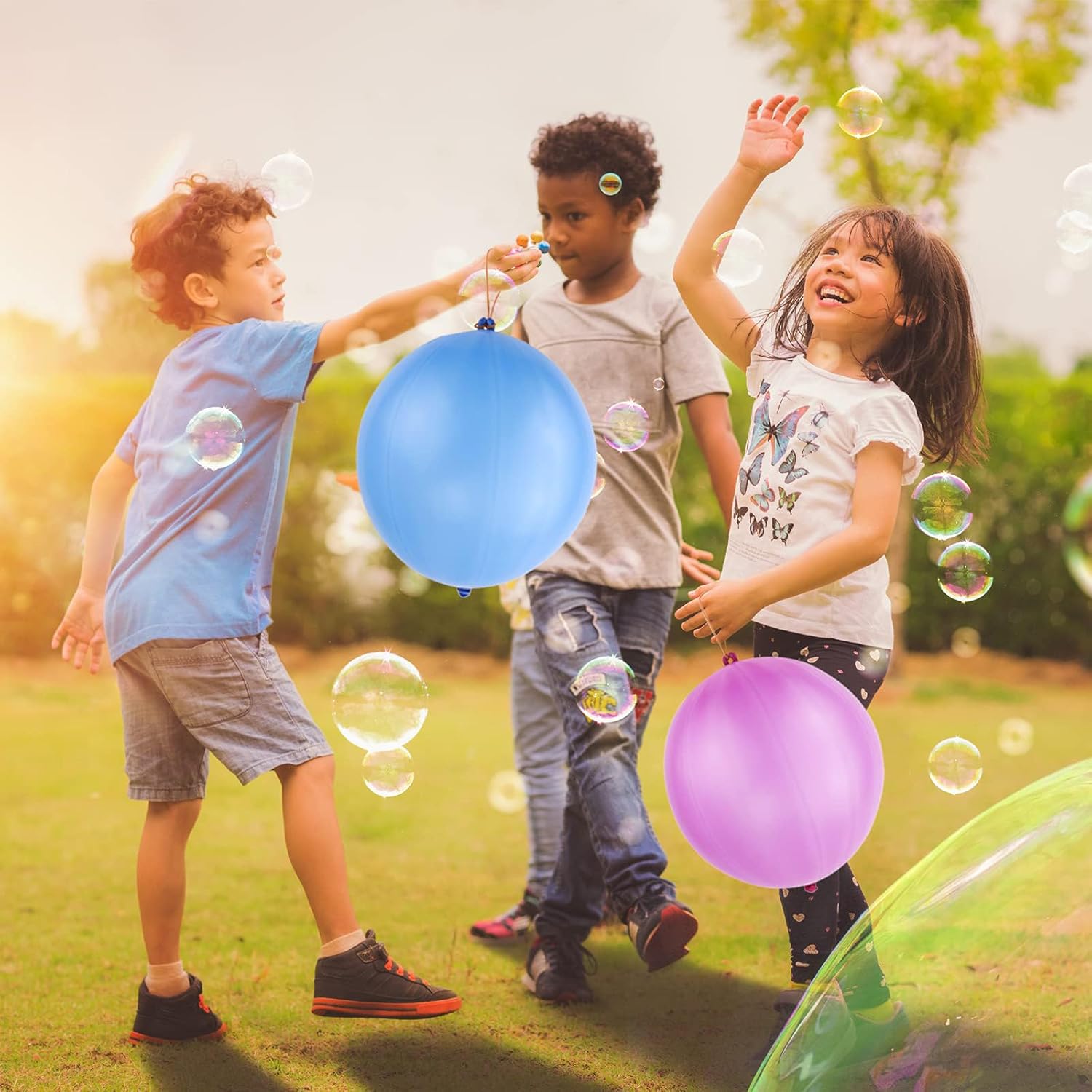 RUBFAC Punch Balloons - 36Pcs Heavy Duty Neon Party Balloons for Kids' Outdoor Fun & Goodie Bags