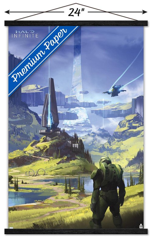 Trends International Halo Infinite - Master Chief Valley Wall Poster with Magnetic Frame