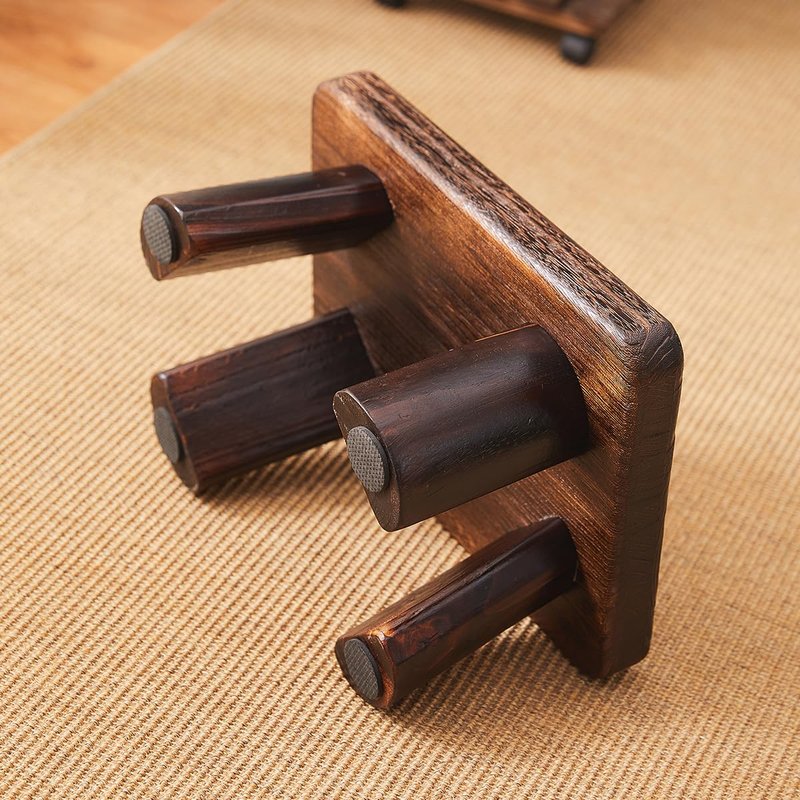 GZQWDC Wooden Foot Stool,Kids Stool,Small Bench,Wooden Steps,Kitchen Step Stool,Wood Plant Stand (14.2"x10.2"x7.1")