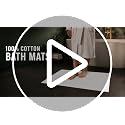 Pearl Linens 100% Cotton Bath Mat Towels 6-Pack, 20x30 Inches White