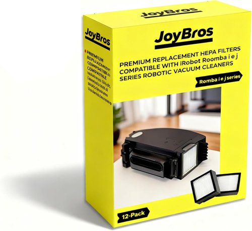 iRobot - 12-Pack Replacement HEPA Filters for Roomba E, i, and J Series - Compatible with All Plus Versions