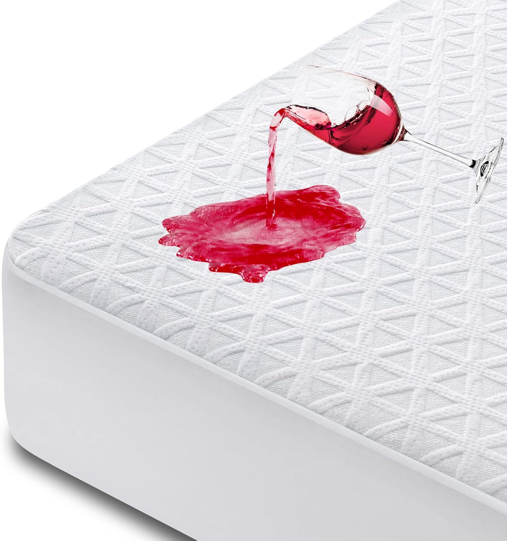 Premium Waterproof Mattress Protector | Twin XL Size, Breathable 3D Air Fabric, Soft & Noiseless