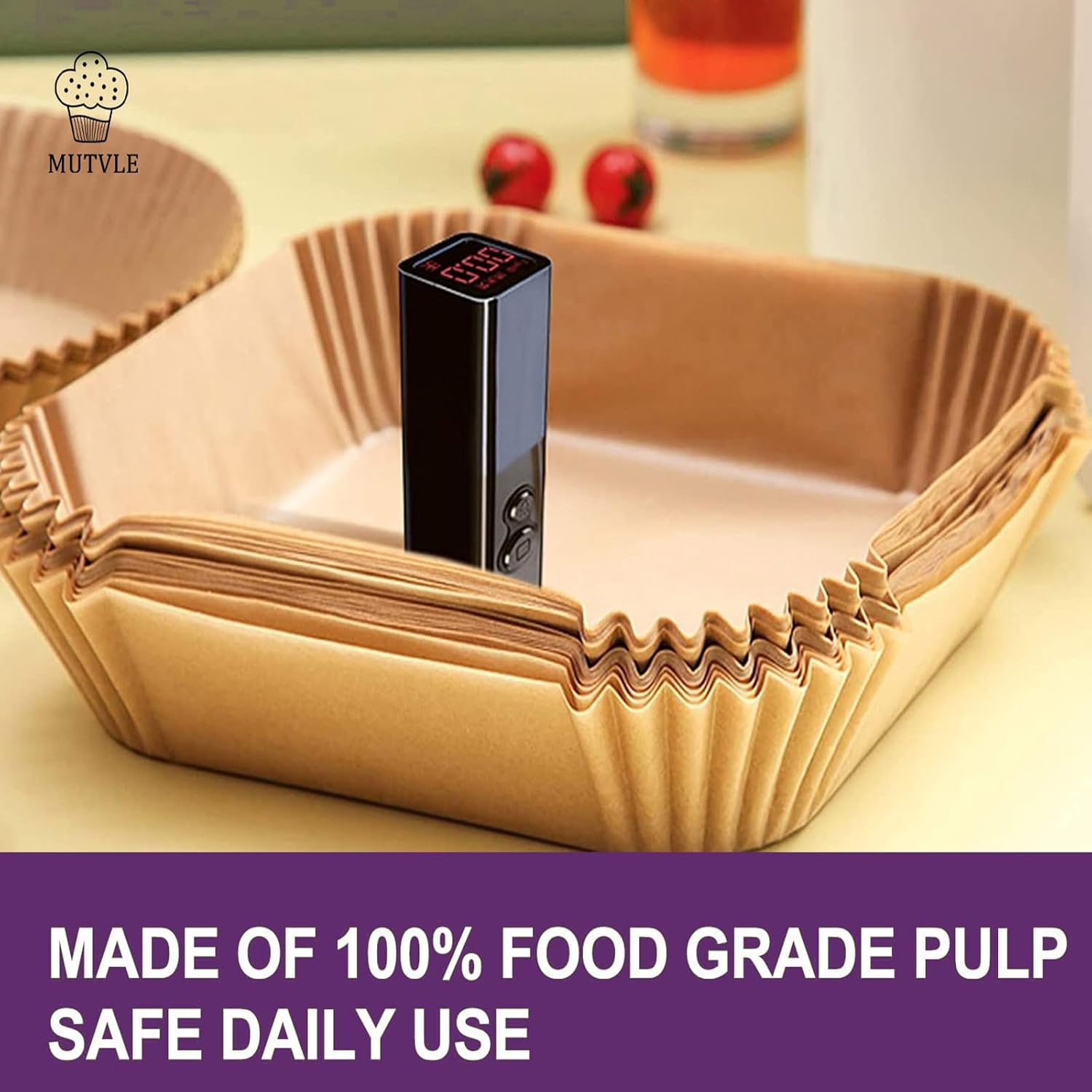 Ninja Crispi Air Fryer Liners - 260 PCS Disposable Accessories for 4 QT & 6 Cup Fryers