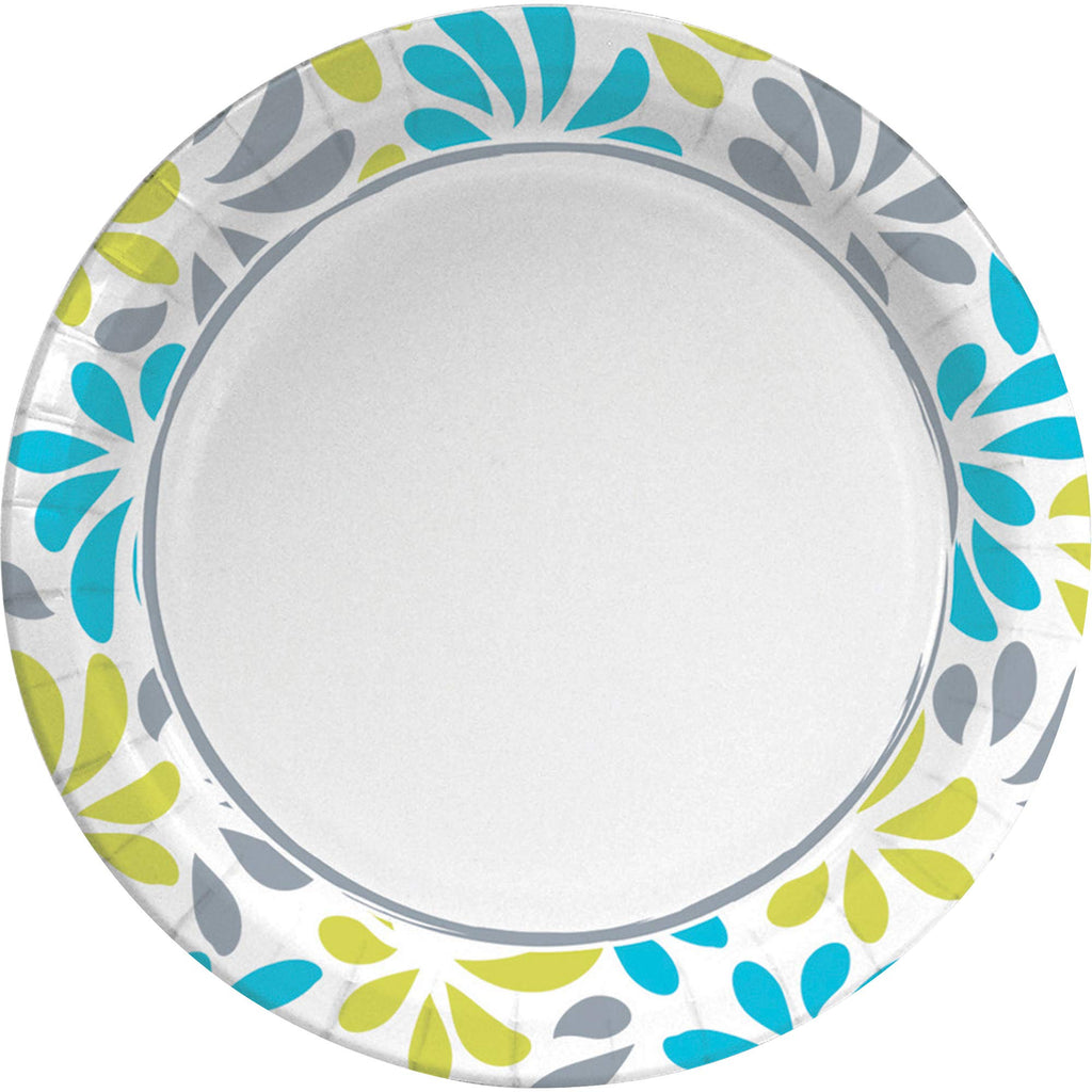 Genuine Joe Printed Paper Plates, 7" (Pack of 125)