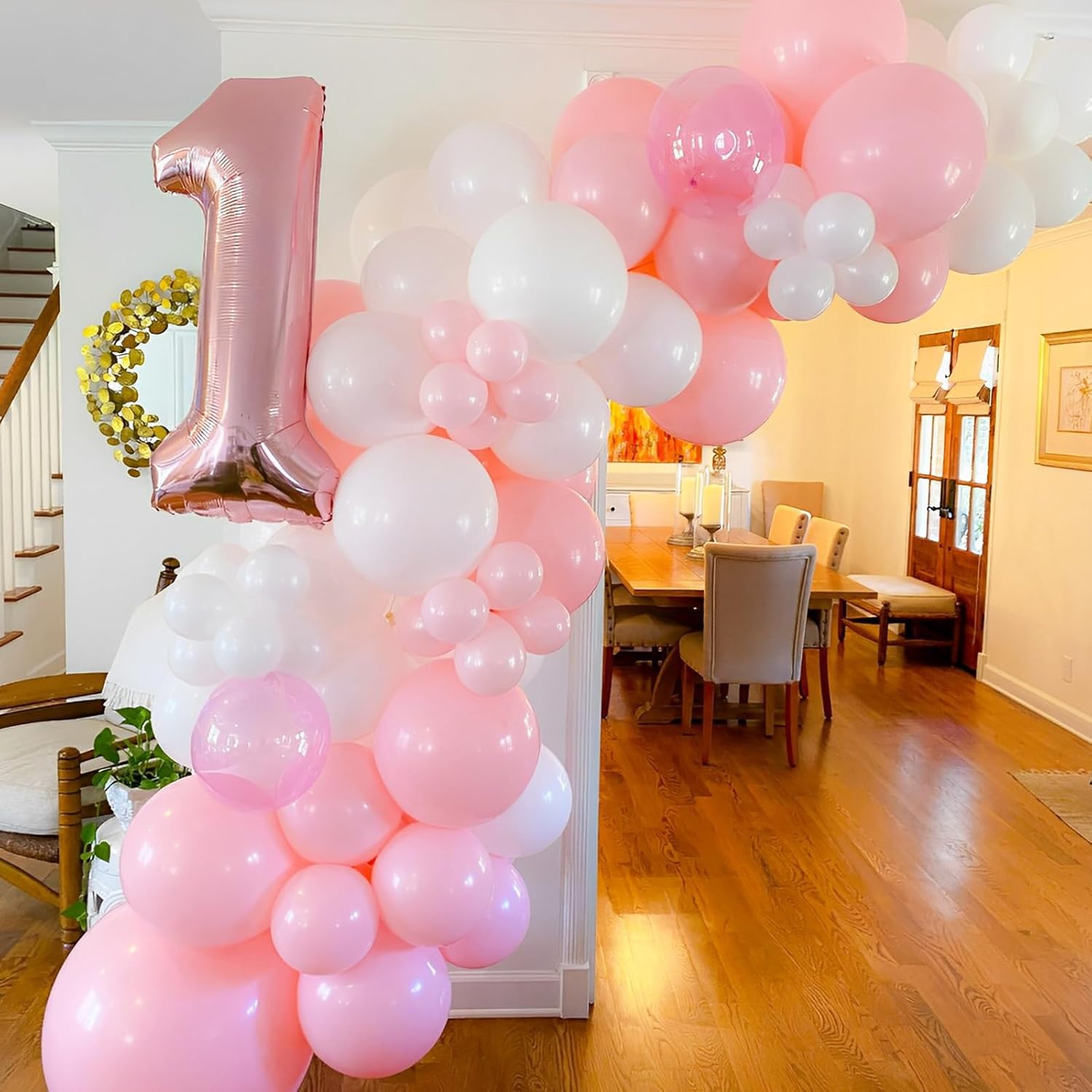 Voircoloria Light Pink Balloon Garland Kit - 90 Pack in 18/12/10/5 Inch Sizes | Perfect for Birthday Parties, Baby Showers & Gender Reveals