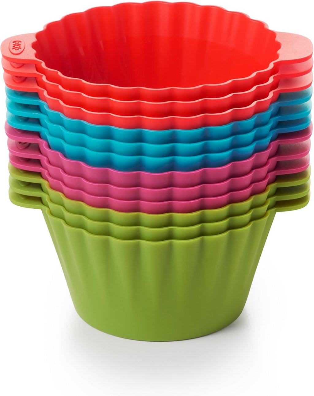 OXO Good Grips Silicone Baking Cups - Reusable, BPA-Free, Non-Stick | 12 Pack for Cupcakes & Muffins