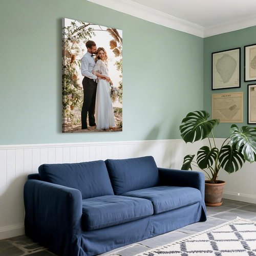 Custom Canvas Prints by [Brand Name] - Personalized Photo Wall Art for Weddings, Family, and Home Decor | 24x48