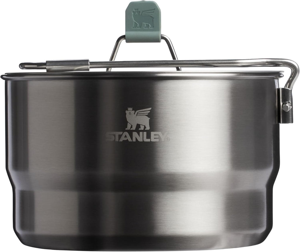 Stanley Wildfare Go 14-Piece Stainless Steel Prep & Cook Set - 1.65 qt Saucepan, Utensils & More | BPA-Free Camping Essentials