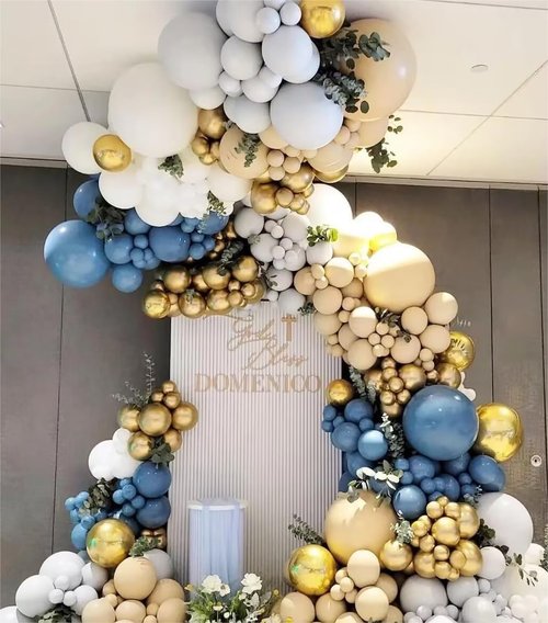 MEBAY Gold Balloons - 12 Inch Chrome Metallic Latex - 100 Pcs for Birthday, Wedding & Party Decor