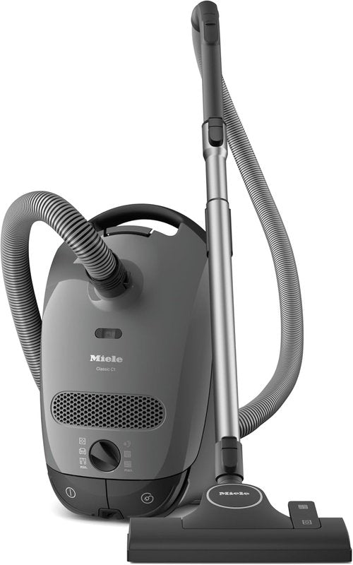 Miele Classic C1 Canister Vacuum - Pure Suction Power in Graphite Grey | Portable Household Cleaning