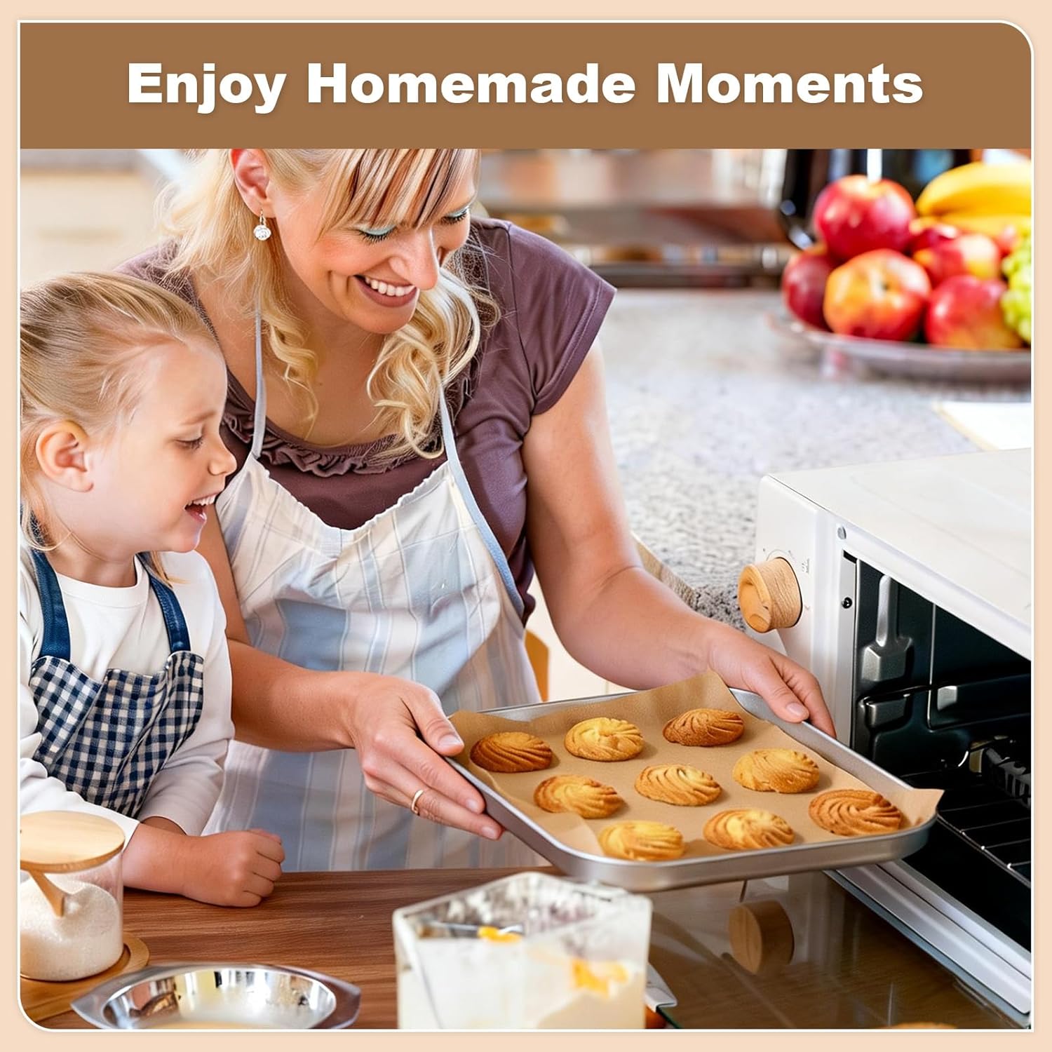 Parchment Paper Sheets | 220 Pcs Non-Stick Precut Baking Paper | 8.5x8.5 Inch, Oil & Water Resistant