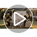 Freestanding Wood Photo Display Board with 30 Clips for Tabletop Decor
