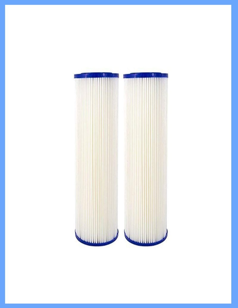 CFS – Pleated Water Filter Cartridges Compatible with 0.35 Sub-micron Post-Filter Whole House Systems – 0.35 Micron Replacement Filter – Removes Bad Taste – 2 Pack