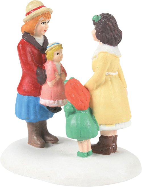 Department 56 Dickens Village Figurine - Girls with Their Dolls, 2.13 Inch, Multicolor