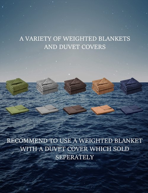 BB BLINBLIN Weighted Blanket Heavy Blanket for Cool & Restful Sleep, Premium Soft Material and Glass Beads (Navy Blue, 80''x87'' 25lbs), Two Persons(110~190lb) Sharing Use on Queen/King Bed…