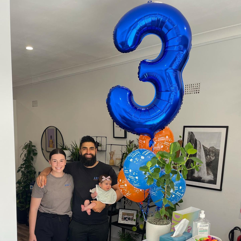 Number Balloons by Night Blue - 40 Inch 0 Balloon for Birthday Decorations | Perfect for Celebrations