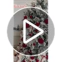 36pcs Velvet Christmas Ball Ornaments Set – Hiecreafy Black (3 Sizes, 4 Shapes)