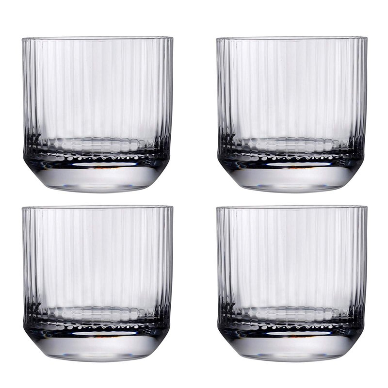NUDE GLASS Big Top Set of 4 Whiskey SOF Glasses Lead-Free Crystal (Set of 4)