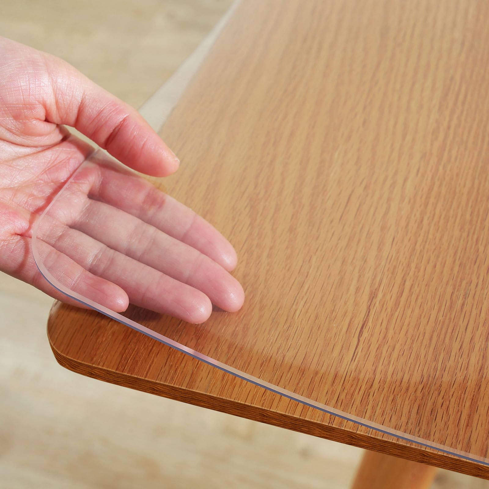 Warmstar Clear Table Protector - 2mm Thick, 20 x 36 Inch Table Cover, Desk Mat for Coffee Table, Dining Room