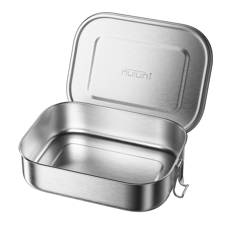NUTUNI Large Lunch Box for Adults and Kids, 47oz Stainless Steel Food container, 1400ML Leak-Proof Metal Bento Box, Food Storage Contaniers For School, Travel, Work