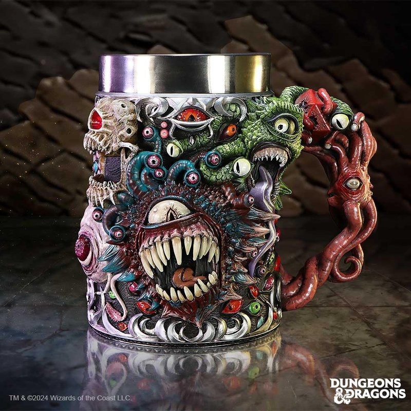 Nemesis Now Dungeons & Dragons Beholder Tankard, Fantasy Role-Playing Drinkware, Officially Licensed D&D Merchandise