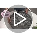 Large Velvet Meditation Cushion with Buckwheat Hulls for Yoga and Floor Seating
