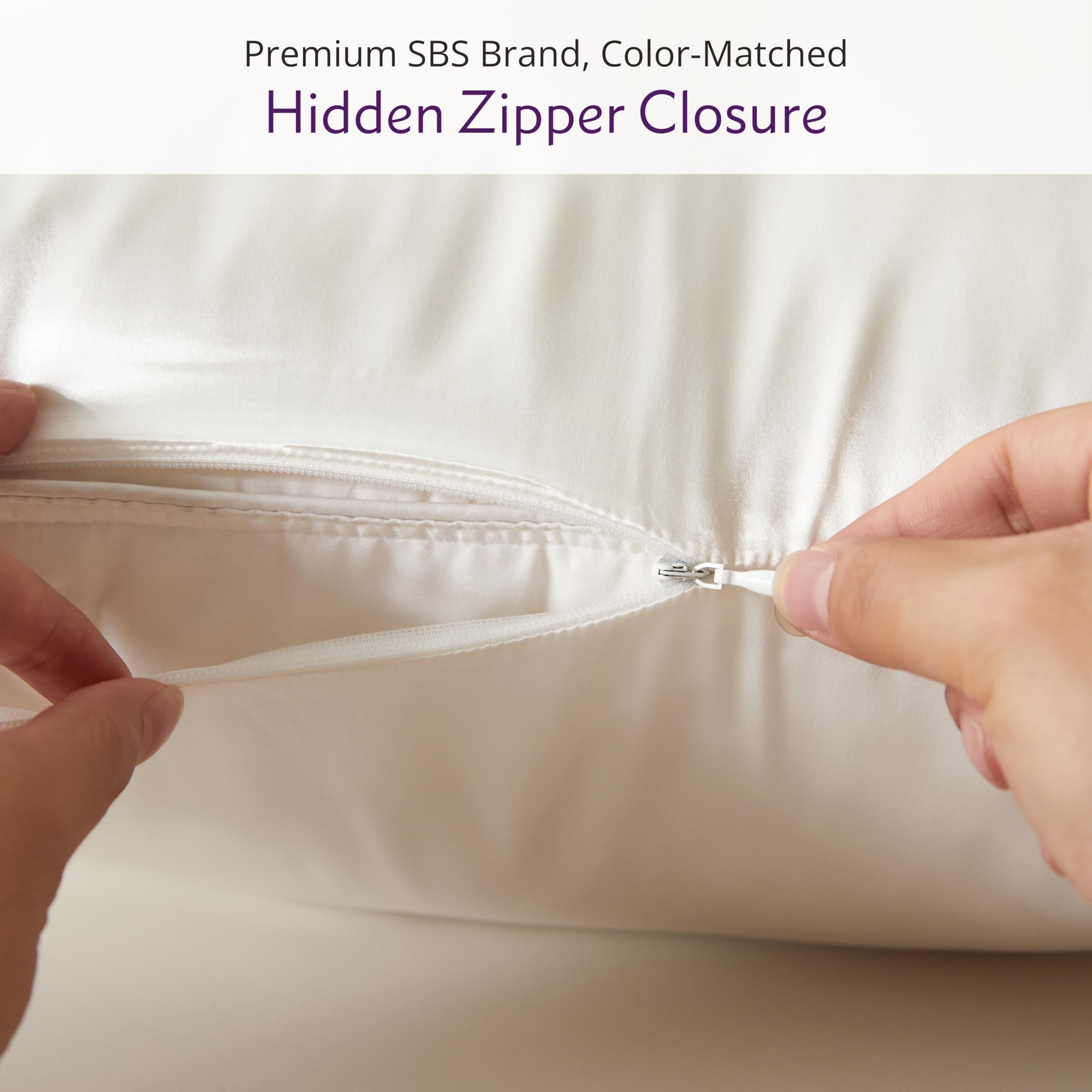 Mulberry Park 100% Silk Pillowcase - 22 Momme, Grade 6A Mulberry Silk - Hidden Zipper Closure - Cabernet - Standard (20" x 26")