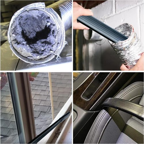 Dyson Vacuum Attachments - Long Flexible Crevice Tool for Car Detailing & Corner Cleaning