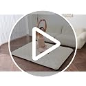 Folding Japanese Floor Mattress, Twin Memory Foam Futon Bed with Cover