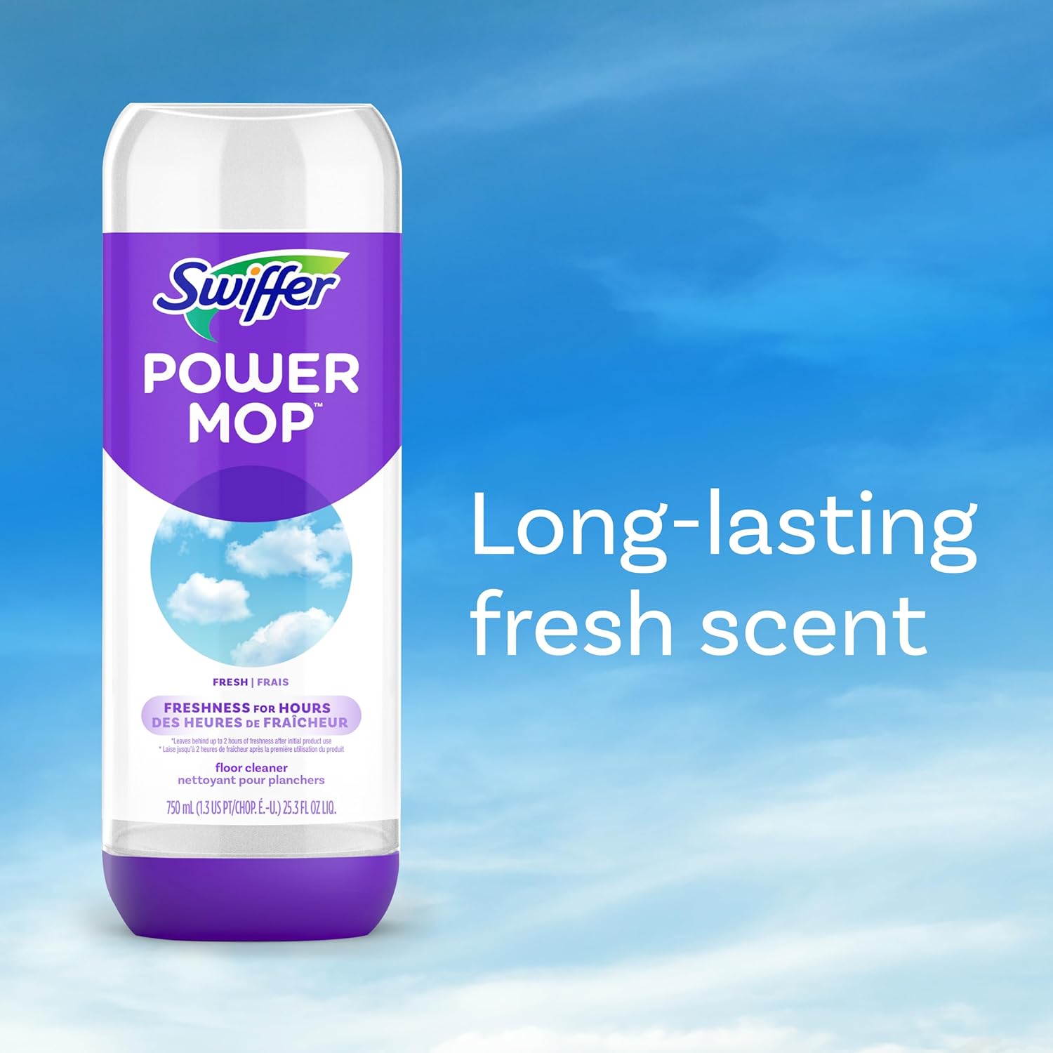 Swiffer PowerMop Floor Cleaning Solution - Fresh Scent Refills | 25.3 fl oz, 2 Pack