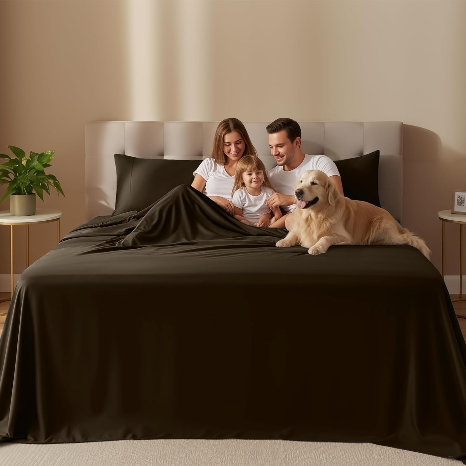 Utopia Bedding Twin Sheet Set - Soft & Breathable Microfiber | 3-Piece Bed Sheets in Brown