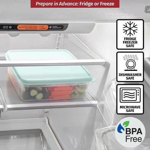 SIGNORA WARE Plastic Storage Container with Lid – 3L Cupcake Carrier – Leakproof Cookie Container Airtight – BPA-Free Plastic Container with Lid for Food Storage, Meal Prep, Leftovers, Cupcakes